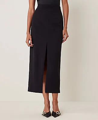 Ann Taylor The Petite Column Maxi Skirt in Fluid Crepe sold by Ann Taylor product image thumbnail 2