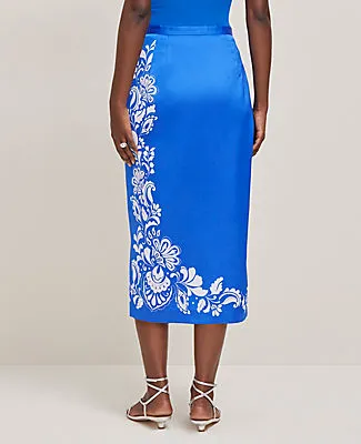 Ann Taylor Satin Midi Wrap Skirt sold by Ann Taylor product image thumbnail 3
