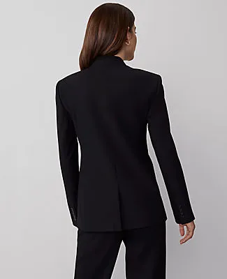 Ann Taylor The Petite Collarless Blazer in Seasonless Stretch sold by Ann Taylor product image thumbnail 2