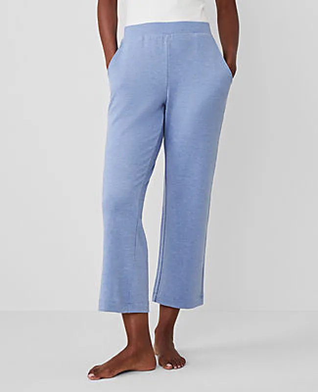 Ann Taylor Heathered Wide-Leg Lounge Pant sold by Ann Taylor