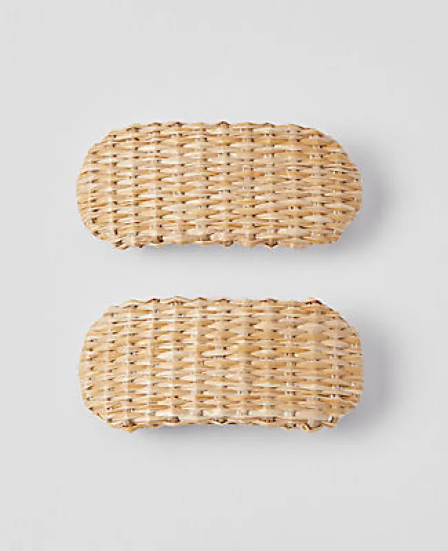 Ann Taylor Straw Hair Clip sold by Ann Taylor