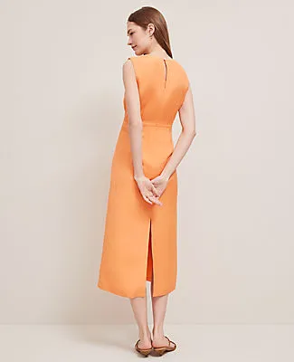 Ann Taylor Linen Blend Column Midi Dress sold by Ann Taylor product image thumbnail 2