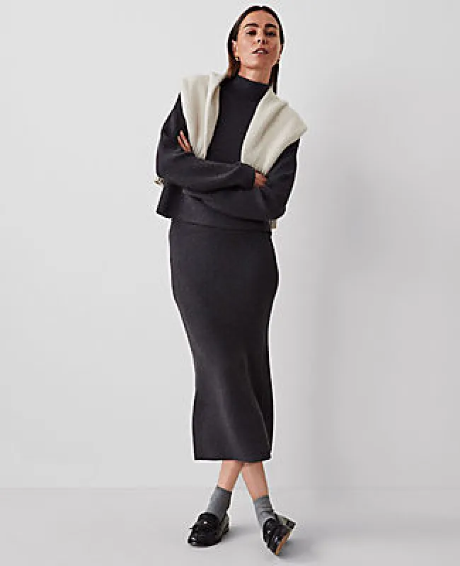 Ann Taylor Weekend Collection Ribbed Sweater Skirt sold by Ann Taylor