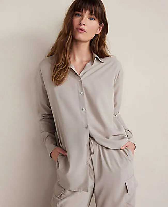 Ann Taylor Haven Well Within The Daily Shirt in Drapey Modal sold by Ann Taylor