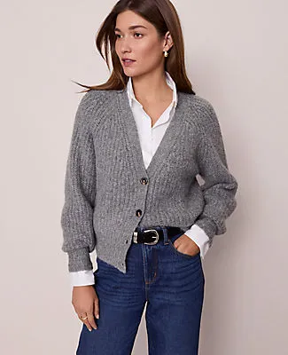Ann Taylor Weekend Collection Cozy Ribbed Cardigan sold by Ann Taylor