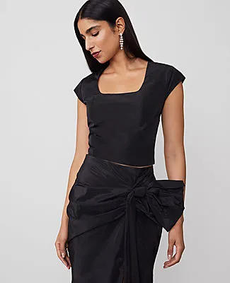 Ann Taylor Fitted Square-Neck Top sold by Ann Taylor product image thumbnail 2