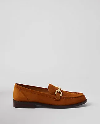 Ann Taylor Horsebit Suede Loafers sold by Ann Taylor