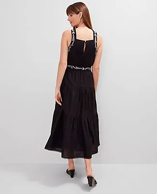 Ann Taylor Halter Midi Flare Dress sold by Ann Taylor product image thumbnail 2