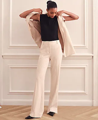 Ann Taylor The Flare Trouser Pant in Pinstripe sold by Ann Taylor