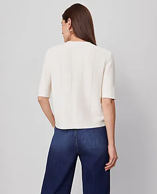 Ann Taylor Textured Stitch Cardigan sold by Ann Taylor product image thumbnail 2