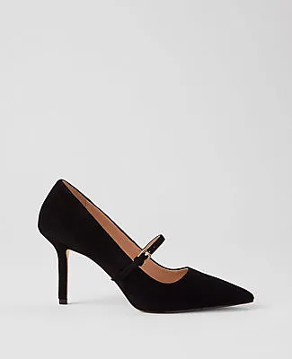 Ann Taylor Suede Mary Jane Pump sold by Ann Taylor