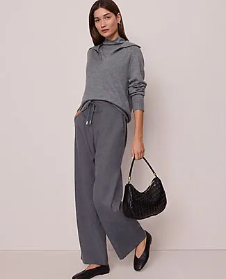 Ann Taylor Weekend Collection Wide-Leg Jogger Pant sold by Ann Taylor