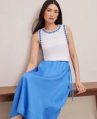 Ann Taylor Petite Stitch Ponte Shell Top sold by Ann Taylor product image thumbnail 4