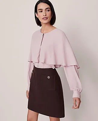 Ann Taylor Capelet Overlay Blouse sold by Ann Taylor product image thumbnail 2