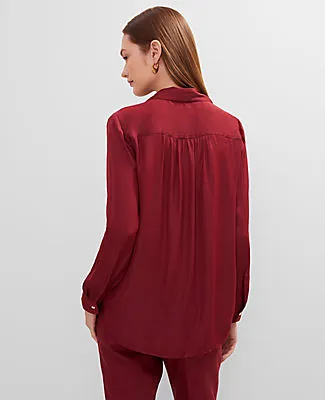 Ann Taylor Petite Soft Drapey Camp Shirt sold by Ann Taylor product image thumbnail 2