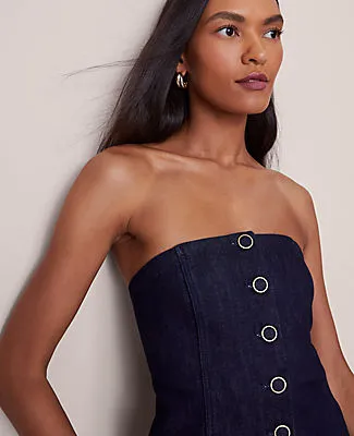 Ann Taylor Strapless Denim Vest sold by Ann Taylor