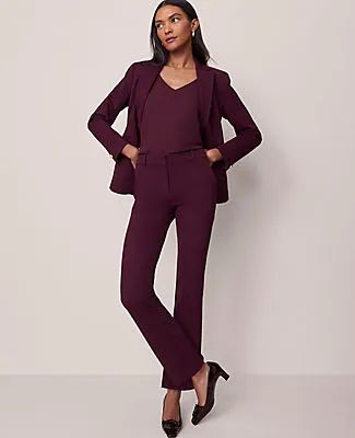 Ann Taylor The Petite Straight Pant in Ponte sold by Ann Taylor