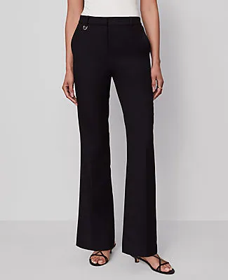 Ann Taylor The Petite Slim Flare Trouser Pant in Bi-Stretch - Curvy Fit sold by Ann Taylor