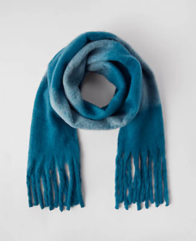 Ann Taylor Striped Fuzzy Scarf sold by Ann Taylor