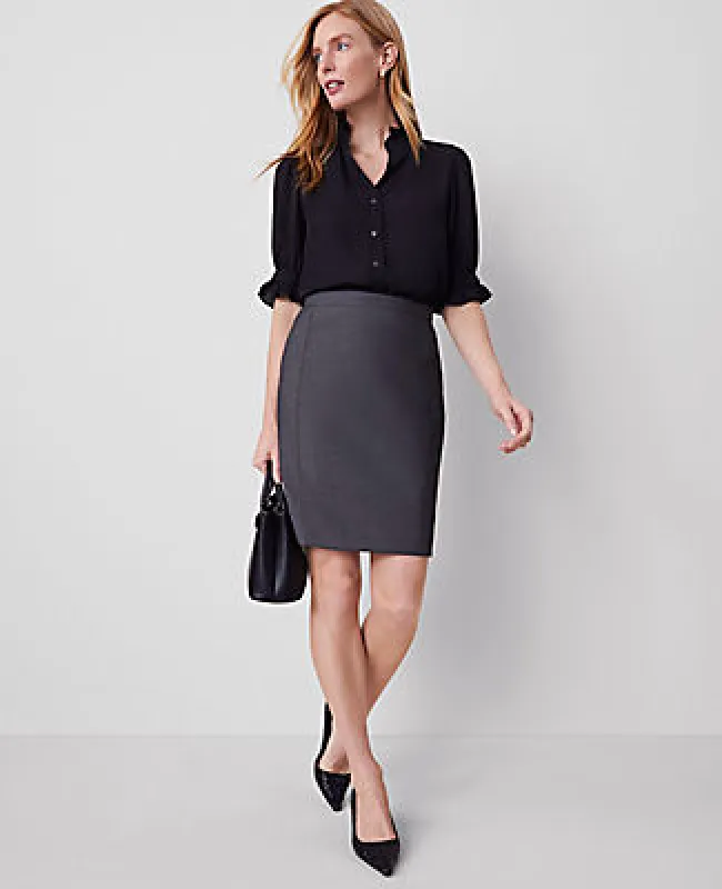 Ann Taylor The Petite Pencil Skirt in Bi-Stretch sold by Ann Taylor