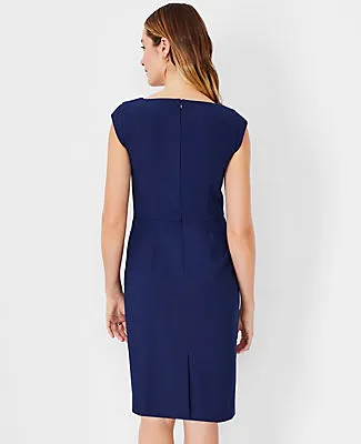 Ann Taylor The Petite Scoop Neck Zip Pocket Dress in Bi-Stretch sold by Ann Taylor product image thumbnail 2