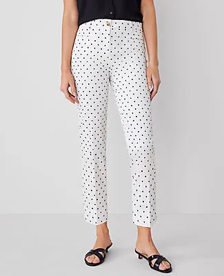 Ann Taylor The Cotton Crop Pant in Dot sold by Ann Taylor product image thumbnail 2
