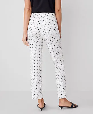 Ann Taylor The Cotton Crop Pant in Dot sold by Ann Taylor product image thumbnail 3