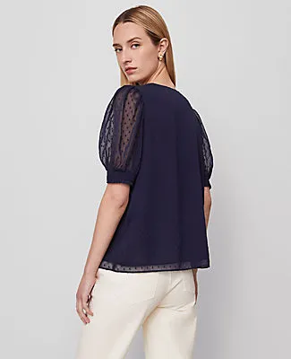 Ann Taylor V-Neck Popover Top sold by Ann Taylor product image thumbnail 2