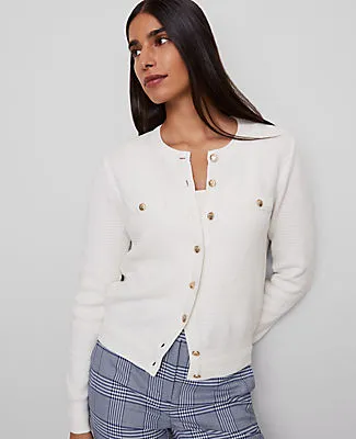 Ann Taylor Textured Cardigan sold by Ann Taylor
