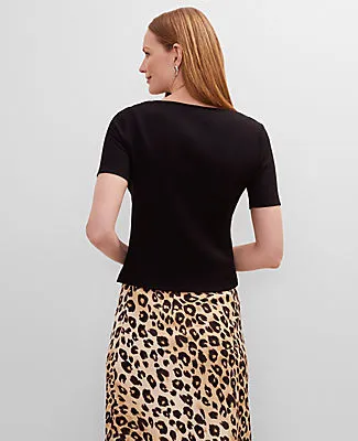 Ann Taylor Ribbed V-Neck Cardigan sold by Ann Taylor product image thumbnail 2