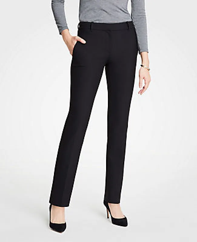 Ann Taylor The Petite Sophia Straight Pant - Curvy Fit sold by Ann Taylor