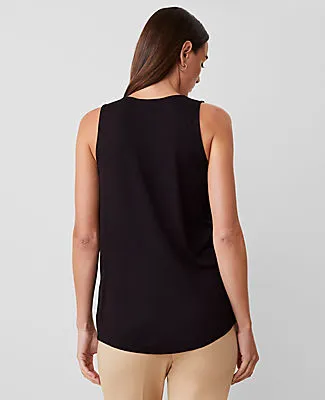 Ann Taylor Mixed Media Tank Top sold by Ann Taylor product image thumbnail 2