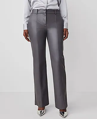 Ann Taylor The Petite Faux Leather Jayne Trouser Pant sold by Ann Taylor product image thumbnail 3