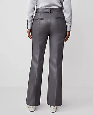 Ann Taylor The Petite Faux Leather Jayne Trouser Pant sold by Ann Taylor product image thumbnail 4