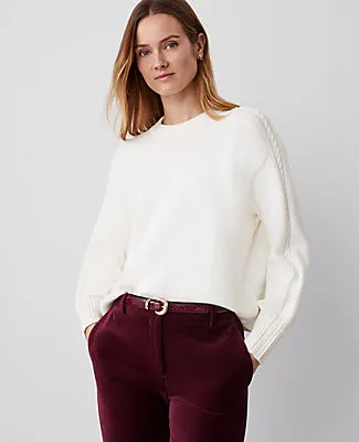 Ann Taylor Cable Sweater sold by Ann Taylor