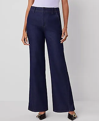 Ann Taylor The Seamed Wide-Leg Jean sold by Ann Taylor product image thumbnail 2