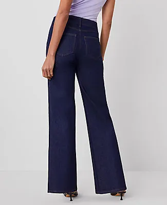 Ann Taylor The Seamed Wide-Leg Jean sold by Ann Taylor product image thumbnail 3