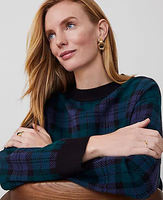 Ann Taylor Petite Plaid Sweater sold by Ann Taylor product image thumbnail 3
