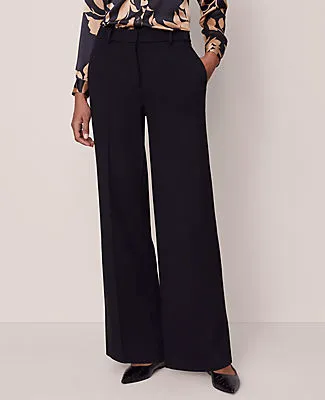 Ann Taylor The Petite Wide-Leg Pant in Ponte sold by Ann Taylor product image thumbnail 2