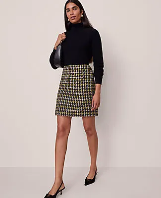 Ann Taylor Houndstooth Tweed Skirt sold by Ann Taylor product image thumbnail 3