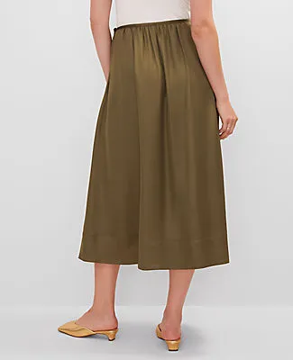 Ann Taylor Petite Side-Tie Midi Skirt sold by Ann Taylor product image thumbnail 3