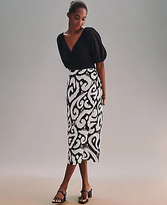 Ann Taylor Petite Ikat Sarong Pencil Skirt sold by Ann Taylor