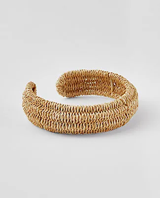 Ann Taylor Thin Raffia Cuff Bracelet sold by Ann Taylor
