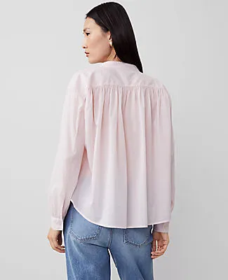Ann Taylor Tall V-Neck Blouson Popover Top sold by Ann Taylor product image thumbnail 2