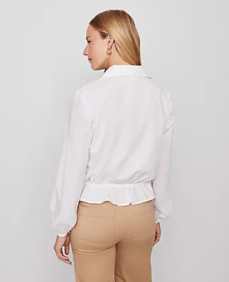 Ann Taylor Weekend Collection Tie Waist Popover Top sold by Ann Taylor product image thumbnail 2