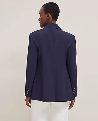 Ann Taylor Fluid Crepe Fitted Long Blazer sold by Ann Taylor product image thumbnail 2