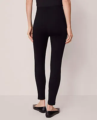 Ann Taylor The Seamed Button Legging in Ponte sold by Ann Taylor product image thumbnail 3