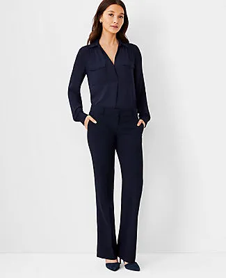 Ann Taylor The Petite Trouser Pant In Seasonless Stretch sold by Ann Taylor product image thumbnail 4