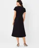 Ann Taylor The Petite Midi Flare Dress in Double Knit sold by Ann Taylor