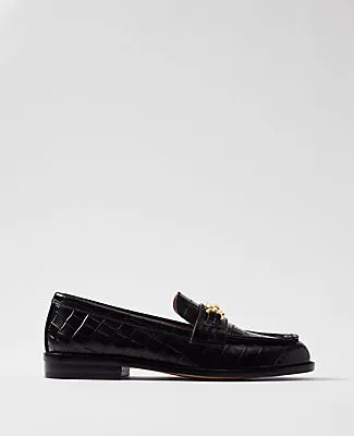 Ann Taylor Weekend Collection Horsebit Croco Loafers sold by Ann Taylor